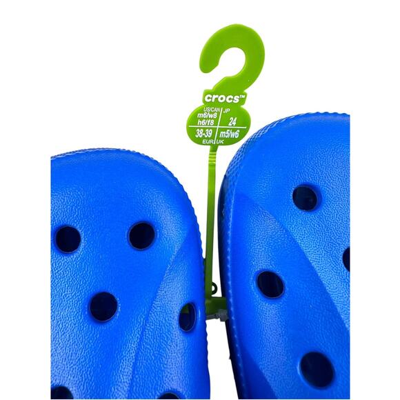 NEW Crocs Unisex Classic Clogs Blue Bolt Size M 6, W 8 NIB - Picture 4 of 7